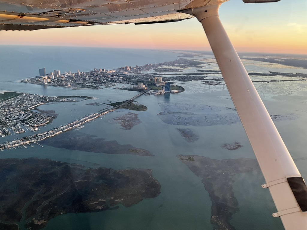 Aerial coastline view from a plane David West was flying