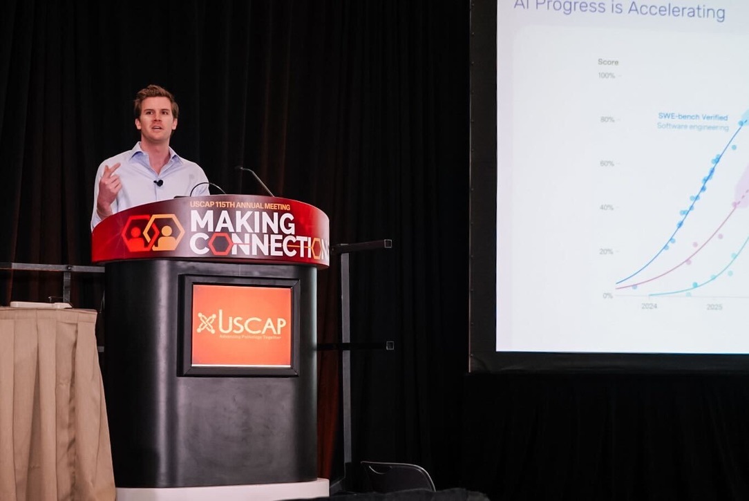 David West speaking at the USCAP 115th Annual Meeting